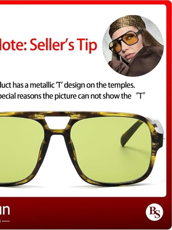 Vintage Green Sunglasses main image 7